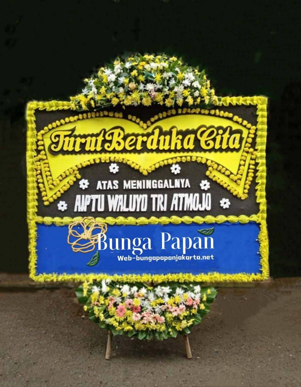 BUNGA PAPAN DUKA CITA UK BESAR 2x150 JAMBUL ATAS BAWAH 5