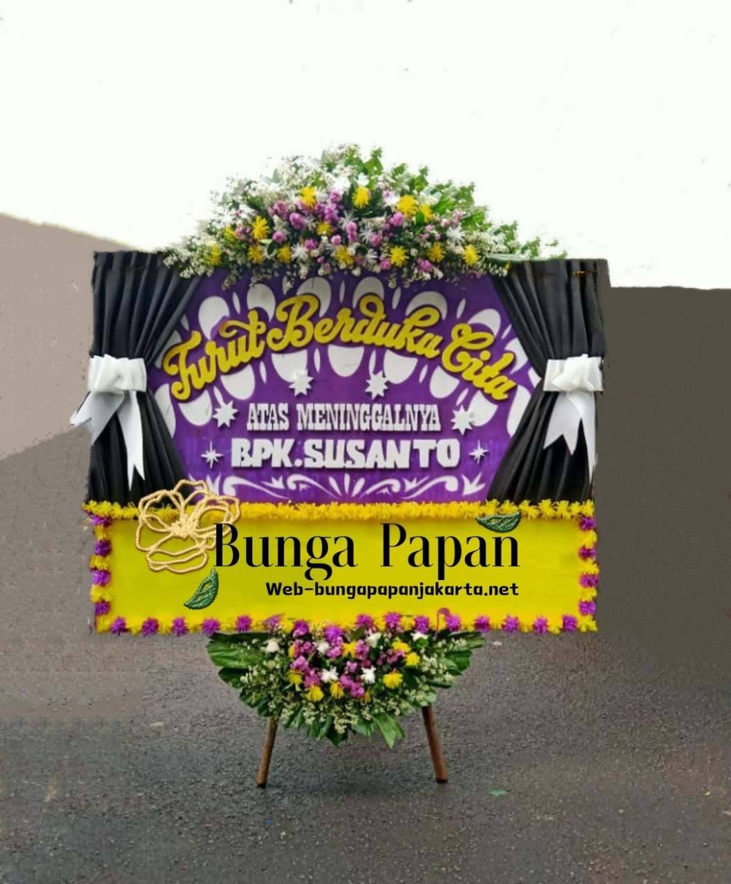 BUNGA PAPAN DUKA CITA UK BESAR 2x150 JAMBUL ATAS BAWAH